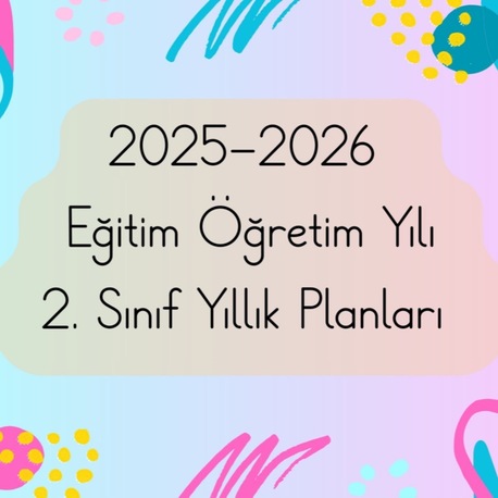 2. Sınıf Yıllık Planları