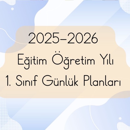 1. Sınıf Günlük Planları