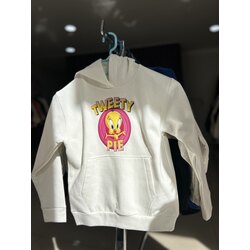 Beyaz Tweety Baskılı Çocuk Hoodie Sweatshirt