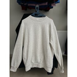 Basic Oversize Bisiklet Yaka Sweatshirt 