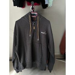 Oversize Fermuarlı Kapüşonlu Sweatshirt