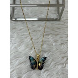 Gold kelebek kolye