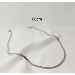 Gümüş Renk İtalyan Zinciri Kolye 60 CM