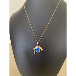 Mavi Göz Kolyemiz Rose Gold Zincir