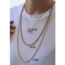 60 CM Orta Kalınlıkta Zincir Kolye