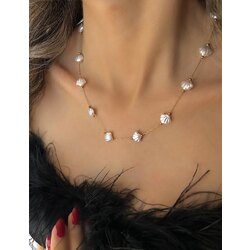 İnci istiridye model kolye