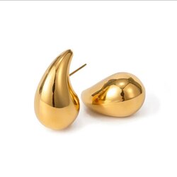 Gold Bottega Küpe