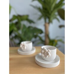 Çiçek Kahve Fincanı Takımı