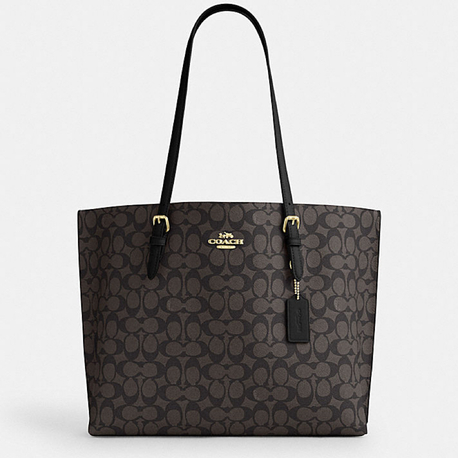 MOLLIE TOTE BAG IN SIGNATURE CANVAS