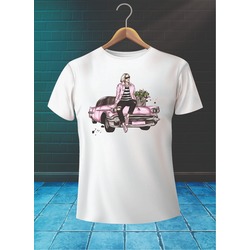 Pembe Kız Unisex Tişört