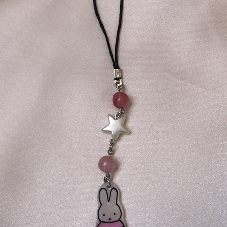 Miffy pembe telefon aksesuarı 