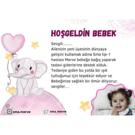 HOŞGELDİN BEBEK KARTI KIZ / ERKEK