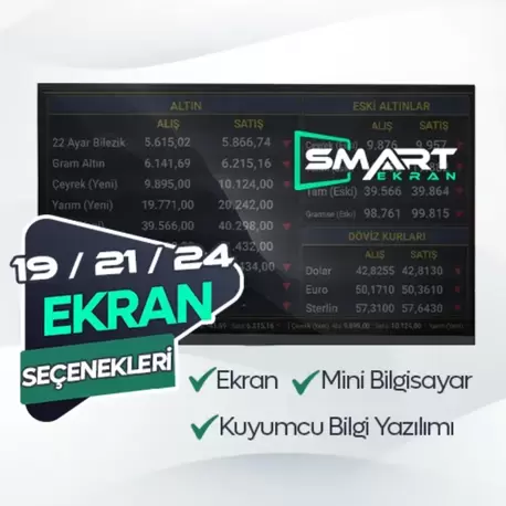 Kuyumcu Bilgi Ekranı (19 Inc)