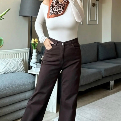 Acı Kahve İspanyol Pantalon 