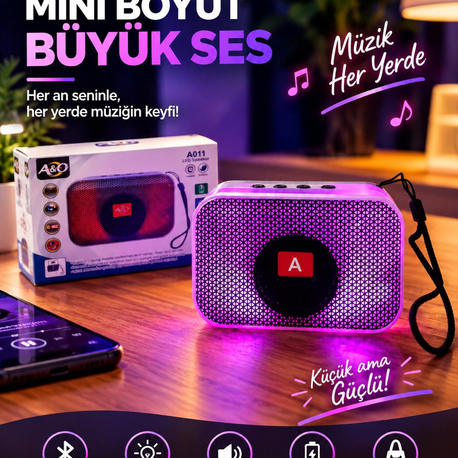 A&O A011 LED Bluetooth Hoparlör