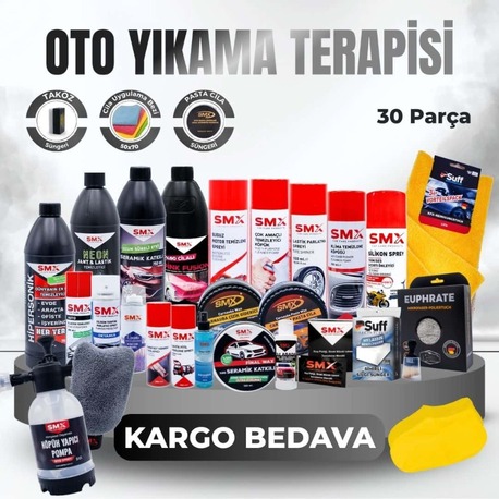SMX Oto Yıkama Terapisi  30 Parça Ürün 