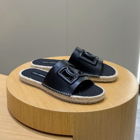 Dolce&Gabbana Calfskin espadrille sliders 38-45
