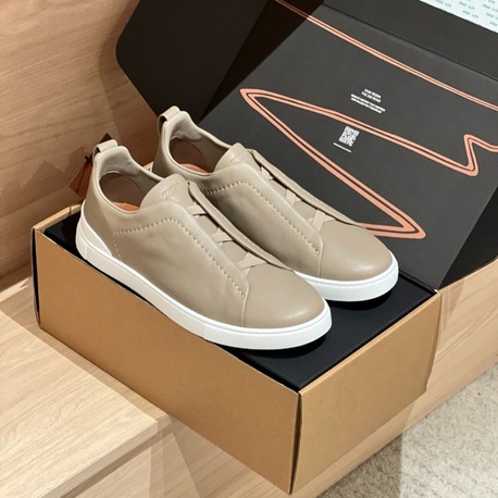 Zegna - Light Brown Men's Leather 39-46