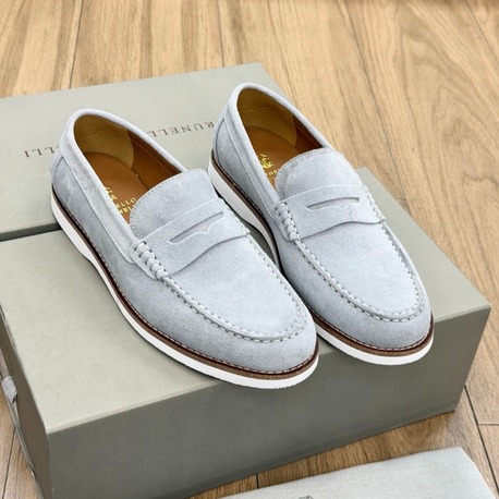 BRUNELLO CUCINELLI Suede Penny Loafers 39-45