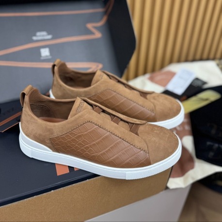 ZEGNA Deerskin Triple Stitch Leather 38-46