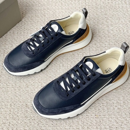 Brunello Cucinelli - Blue leather sneakers 39-45