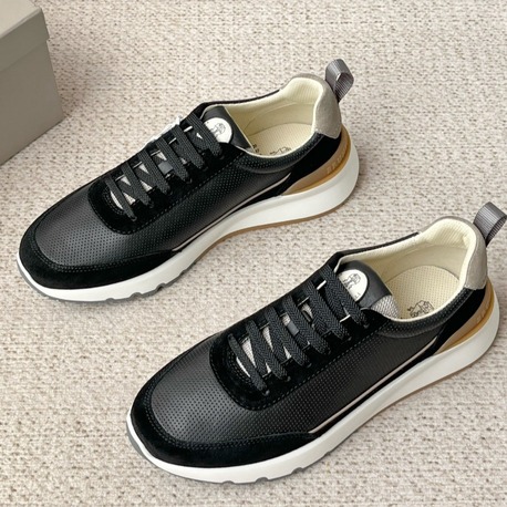Brunello Cucinelli - Perforated Leather & Suede Sneaker 39-45
