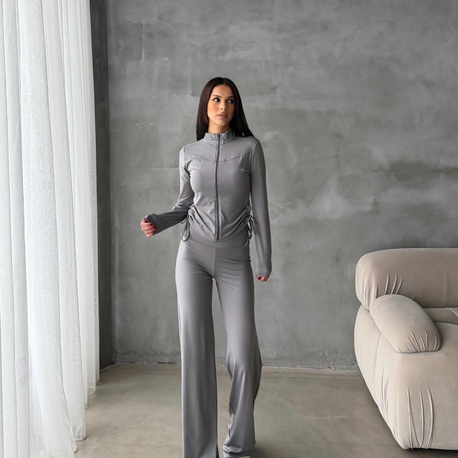 Alo Yoga Comfortlux Likralı Takım Gri