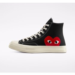 Converse Comme des Garcons x Chuck Taylor All Star Hi Play Black White