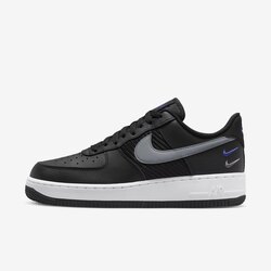 Nike Air Force 1 07 Double Swoosh - Black Racer Blue