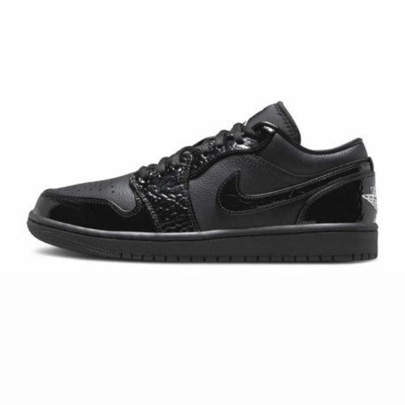 Jordan 1 Low SE Patent Elephant Black