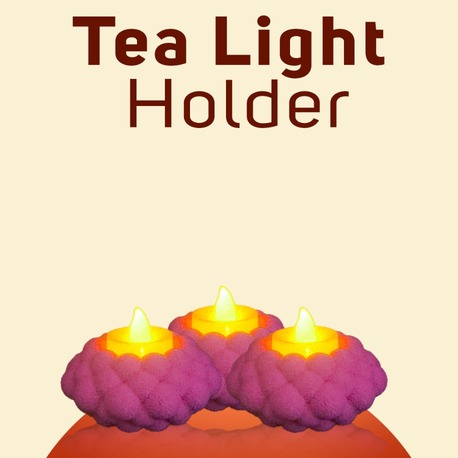Tealight Holder - With Tealight 3 Piece