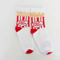 PopCorn Konseptli Beyaz Çorap