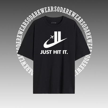 "Just Hit It" Oversize T-Shirt