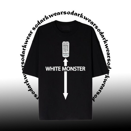  "White Monster" Oversize T-Shirt