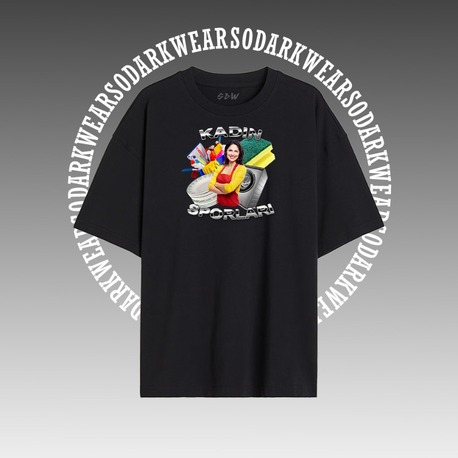 "Kadın Sporları" Oversize T-Shirt