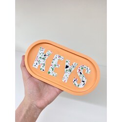 Keys Yazılı Uzun Tabak