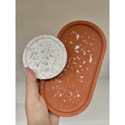 Deniz Kabuğu Terrazzo Set
