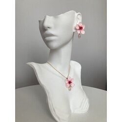 “Blossom Whisper”kolye-küpe seti