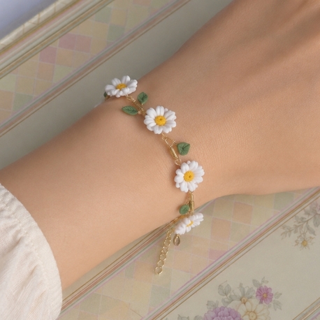 "Daisy Meadow Bracelet"(Papatya Bileklik)