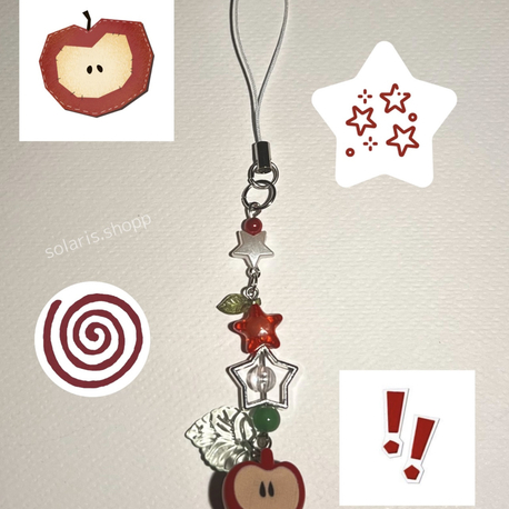 Elma Telefon Charm