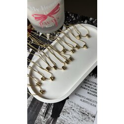 Mini Bubble Harf Kolye (çelik)