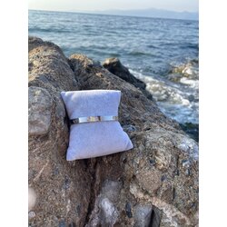 Silver Cartier Çelik Kelepçe