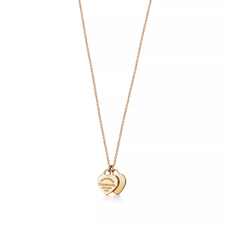 Tiff Double Mini Heart Gold