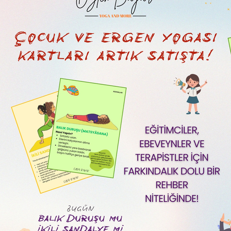 Çocuklar ve ergenler için yoga ve aktivite kartları