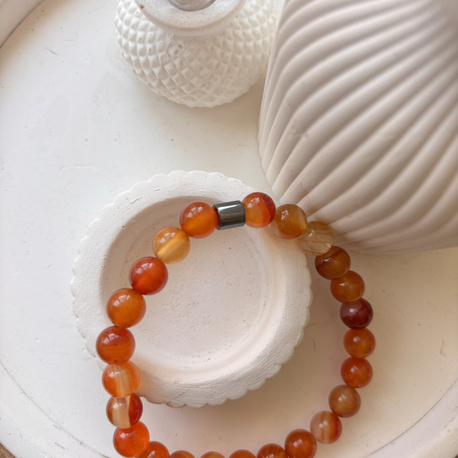 Karnelyan Akik Bileklik