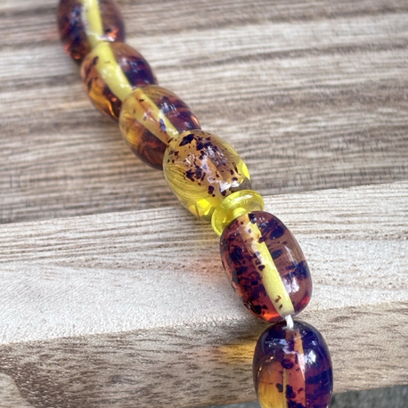 Fosilli kehribar tesbih