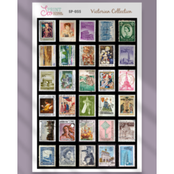SP055 Victorian Pul Temalı  Sticker Koleksiyonu 