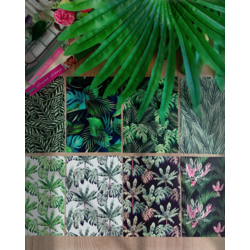 SP031 - Tropical Bitkiler Temalı Sticker Altzemin Koleksiyonu