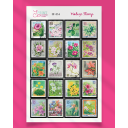 SP014 Country Çiçek Temalı  Sticker Koleksiyonu