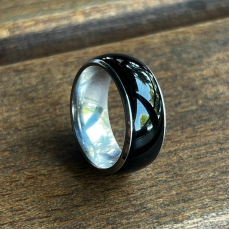 NFC Siyah Metal Yüzük
